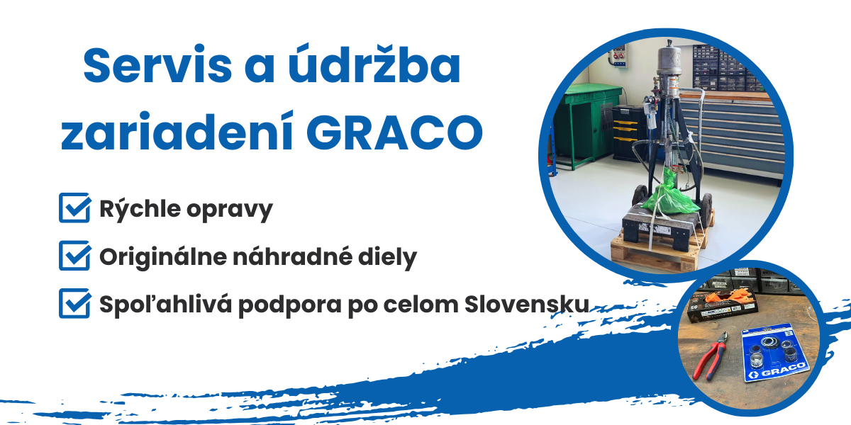Servis a údržba Graco zariadenia - MediaSK
